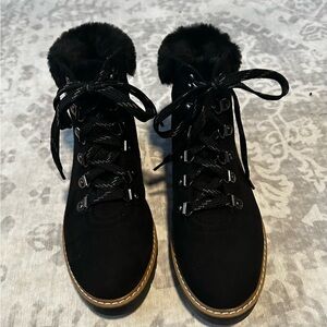 a.n.a Black Ankle Boots New   hiking style boots